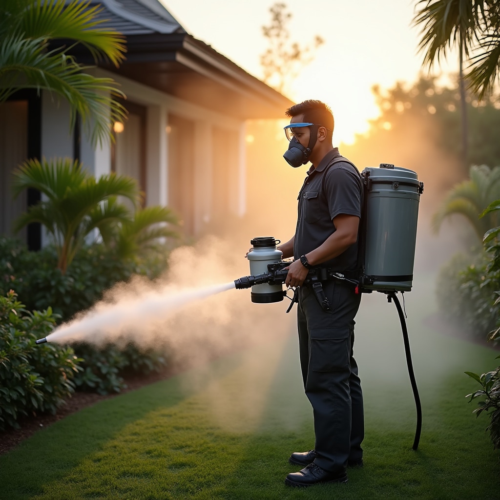 Mosquito control fogging